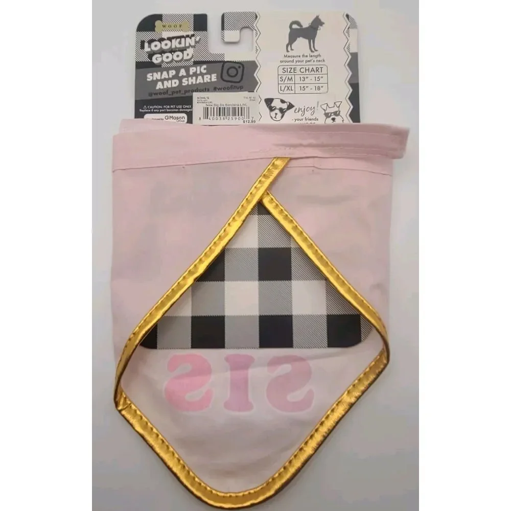 New Big Sister pet bandana For Dogs Size‎ L/XL